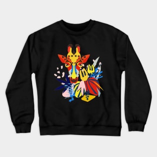 Giraffe Theme Crewneck Sweatshirt